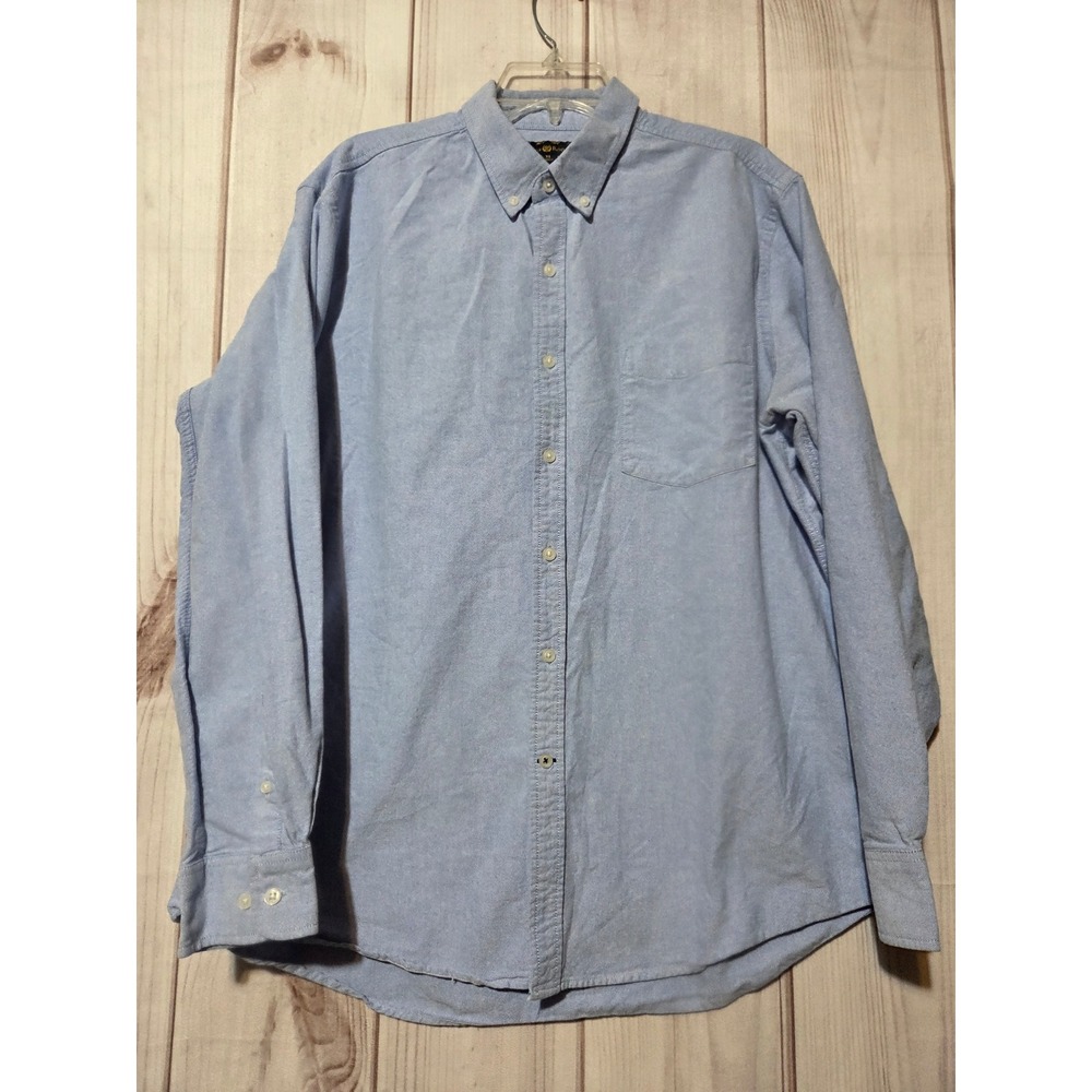 Club Room Mens Light Blue Oxford Button Down Shirt XL Long Sleeve Casual